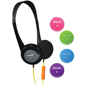 Maxell 195004 Action Kids On-Ear Headphones with Microphone