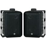 BIC America RTRV44-2 RtR Series RTRV44-2 4-In. Indoor/Outdoor Weather-Resistant Speakers, 100 Watts (Black)