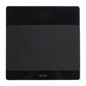 Taylor Precision Products 761940732 Digital Glass Nonslip-Platform Bathroom Scale, 400-Lb. Capacity
