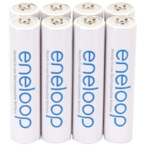 Panasonic BK-4MCCA8BA eneloop Rechargeable Batteries, AAA (8 Pack)