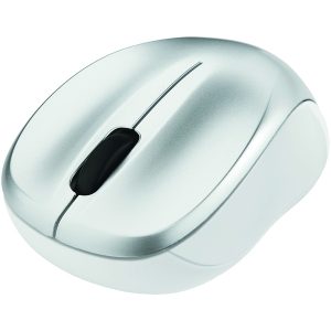 Verbatim 99777 Cordless Blue-LED Silent Computer Mouse, Ergonomic, 3 Buttons, 2.4 GHz (Silver)