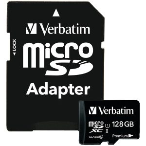 Verbatim 44085 128 GB Premium microSDXC Card with Adapter