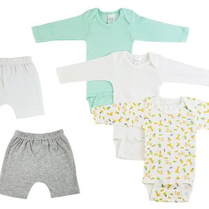 Infant Boys Long Sleeve Onezies And Shorts Cs_0338nb