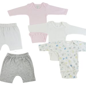 Infant Girls Long Sleeve Onezies And Shorts Cs_0339l