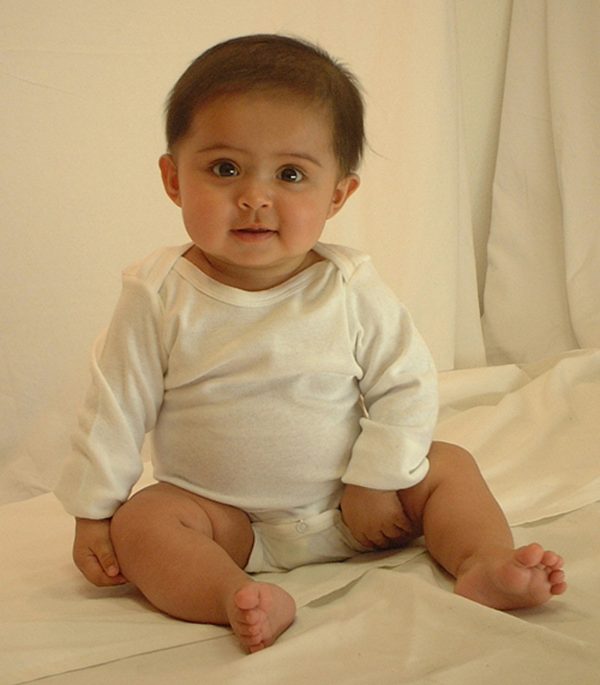 Long Sleeve White Onezie 3 Pack 009nb - Image 2