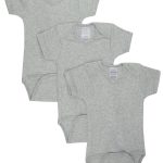 Grey Bodysuit Onezies (pack Of 3) Ls_0175