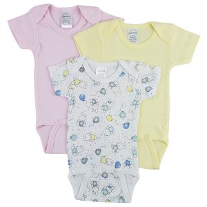 Short Sleeve One Piece 3 Pack Cs_0237l