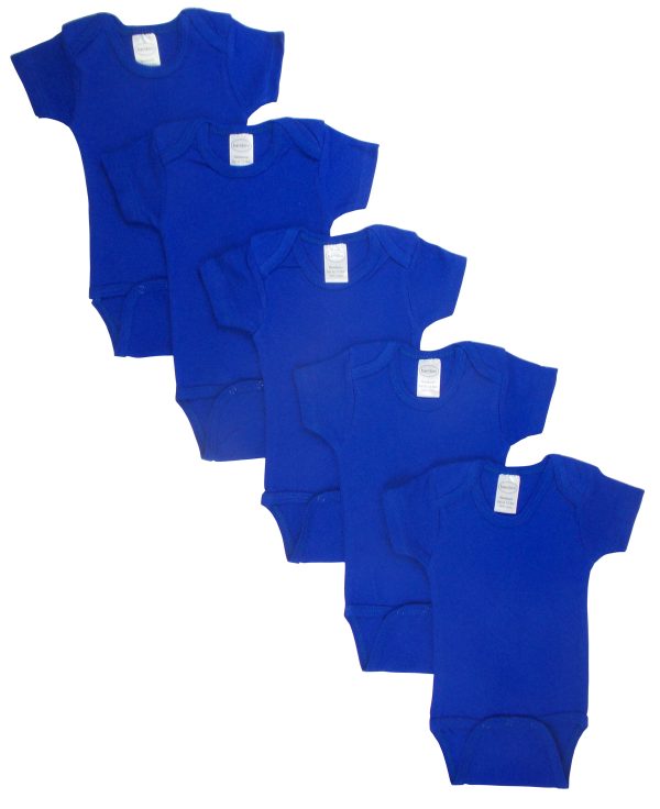 Blue Bodysuit Onezies (pack Of 5) Ls_0166