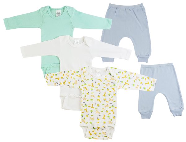 Infant Boys Long Sleeve Onezies And Joggers Cs_0497m