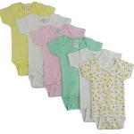 Pastel Girls Short Sleeve 6 Pack Cs_003nb_004nb