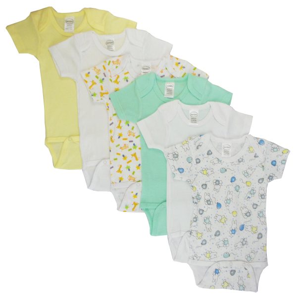 Boys Printed Short Sleeve 6 Pack Cs_004m_005m