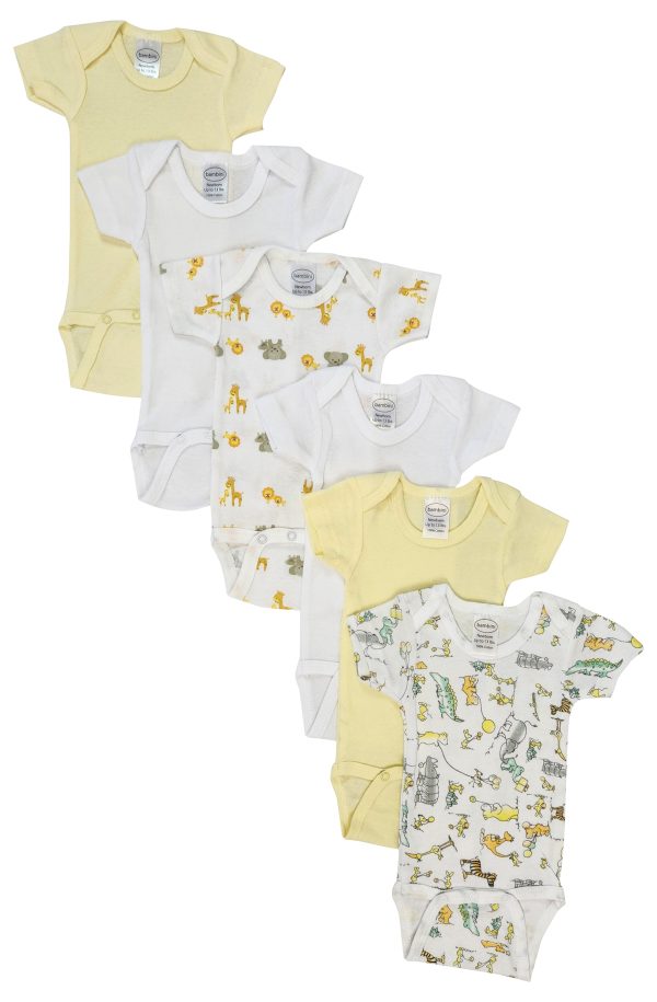 Unisex Baby 6 Pc Bodysuits Nc_0430s