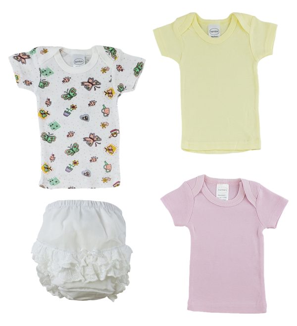 White Girl's T-shirtsand Fancy Pants Underwear Cs_0233nb