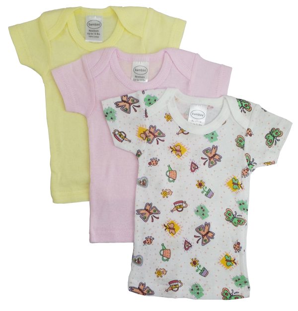 Girls Printed Short Sleeve Variety Pack 059nb