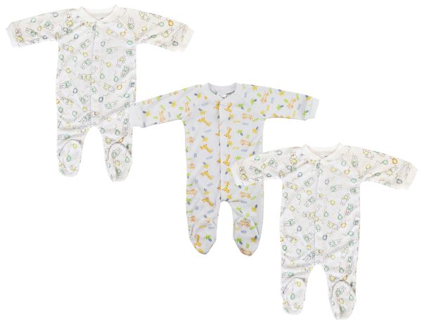 Unisex Closed-toe Sleep & Play With Caps (pack Of 4 ) Nc_0705s
