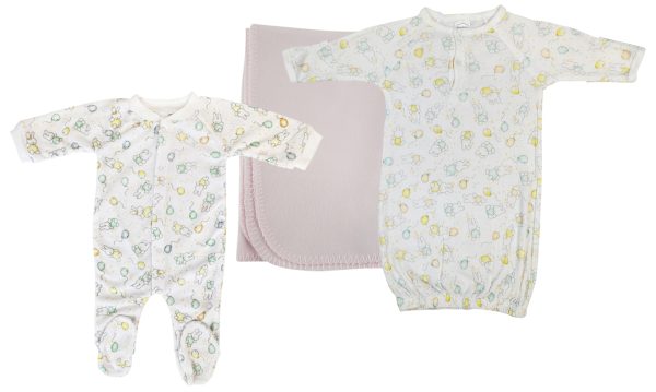 Girls Newborn Baby 3 Pc  Sets Nc_0957m