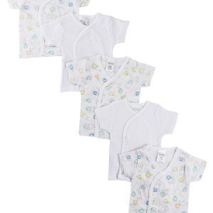 Infant Side Snap Short Sleeve Shirt - 5 Pack Nc_0203n