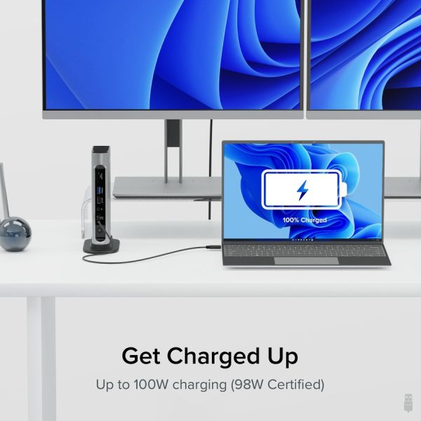 Plugable 16-in-1 Thunderbolt 4 Dock with 100W Charging, 4K Quad Monitor Setup for Thunderbolt 4 Windows Laptops - Image 6