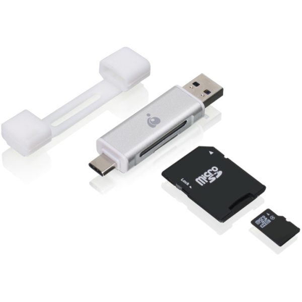 IOGEAR USB-C Duo Mobile Device Card Reader/Writer - Image 4