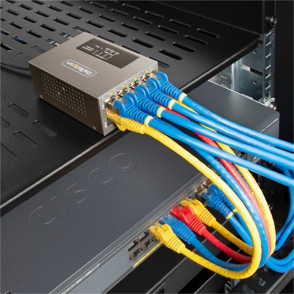 StarTech.com 4-Port Multi-Gigabit PoE++ Injector, 5/2.5/1G Ethernet (NBASE-T), PoE/PoE+/PoE++ (802.3af/802.3at/802.3bt), 160W Power Budget - Image 8