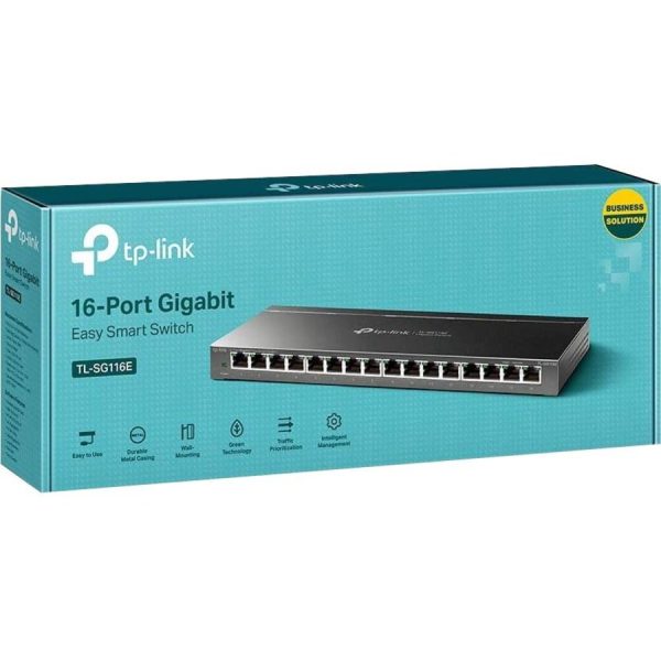 TP-Link TL-SG116E - 16-Port Gigabit Easy Smart Switch - Image 2
