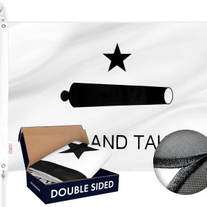 G128 Come and Take It Flag (Cannon Flag) | 3x5 feet | Double Sided Embroidered 210D Indoor/Outdoor, Vibrant Colors, Brass Grommets, Heavy Duty Polyester, 3-ply