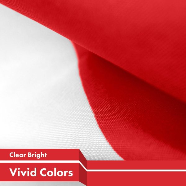 Poland Polish Flag 3x5 Ft 2-Pack 150D Printed Polyester By G128 - Image 3