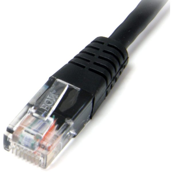 StarTech.com 3 ft Black Molded Cat5e UTP Patch Cable - Image 2