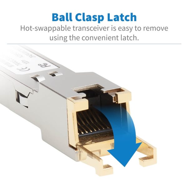 Eaton Tripp Lite Series Cisco-Compatible GLC-TE SFP Transceiver - 10/100/1000Base-TX, Copper, RJ45, Cat6, 328.08 ft. (100 m) - Image 5