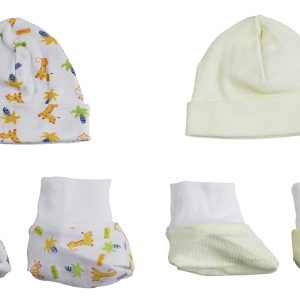 Caps, Booties - 4 Pc Set  Cs_0028