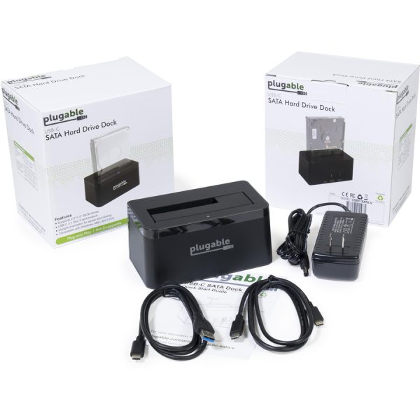 Plugable USB 3.1 Gen 2 10Gbps SATA Upright Hard Drive Dock and SSD Dock - Image 5