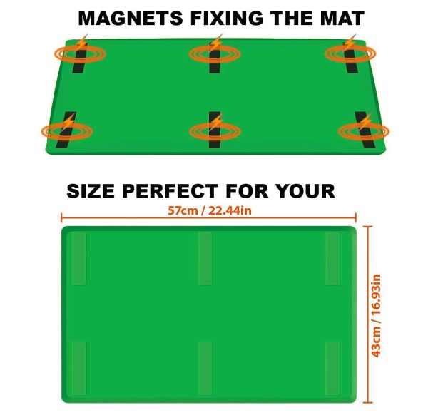 Silicone Griddle Mat | Food Grade Silicone Grill Mat | Protect the Top Surface from Insects by Magnetic | Blackstone 22” Silicone Griddle Cover in Green Color with Silicone Utensil Rest - Image 2