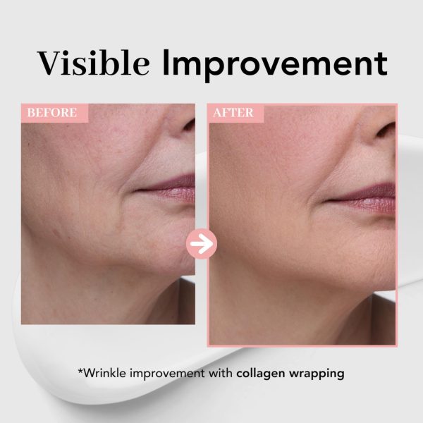 Collagen Wrapping Mask Elasticity Improving Hydrating Firming   Hydrolyzed Collagen & Peptides Glass Skin Peel Off Mask Korean Skincare for Face(2.5 fl.oz) - Image 4