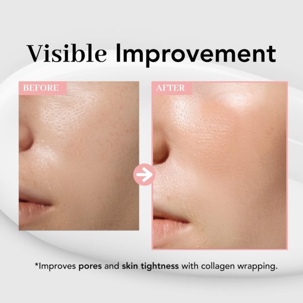Collagen Wrapping Mask Elasticity Improving Hydrating Firming   Hydrolyzed Collagen & Peptides Glass Skin Peel Off Mask Korean Skincare for Face(2.5 fl.oz) - Image 5