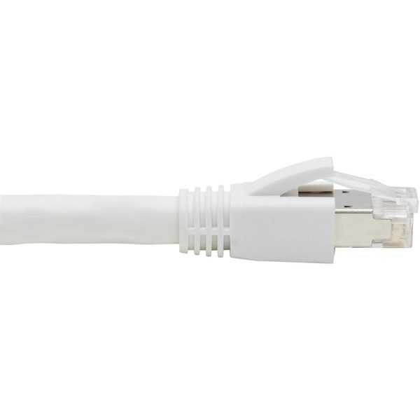 Eaton Tripp Lite Series Cat8 25G/40G Certified Snagless Shielded S/FTP Ethernet Cable (RJ45 M/M), PoE, White, 25 ft. (7.62 m), TAA - Image 4