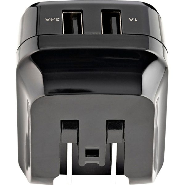 StarTech.com 2 Port USB Wall Charger, 17W Wall Charger Hub (2.4A & 1A port), Dual USB-A Power Adapter, Portable Charger for Phones/Tablets - Image 3