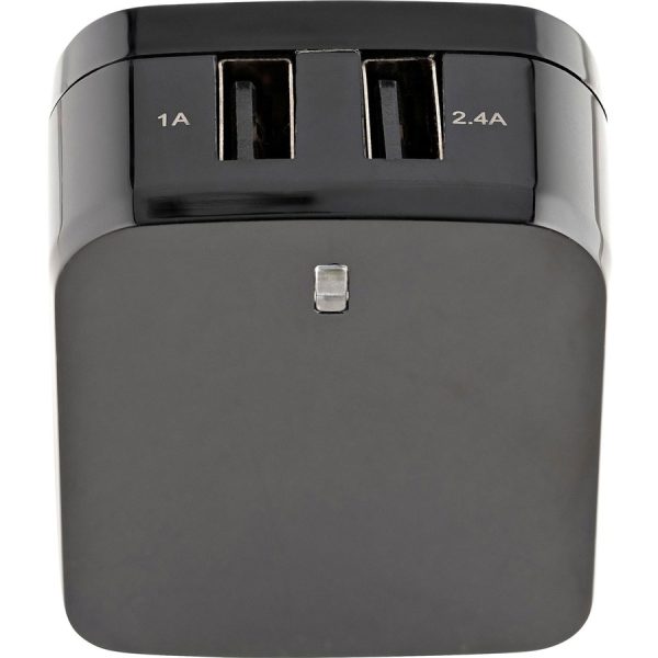 StarTech.com 2 Port USB Wall Charger, 17W Wall Charger Hub (2.4A & 1A port), Dual USB-A Power Adapter, Portable Charger for Phones/Tablets - Image 4