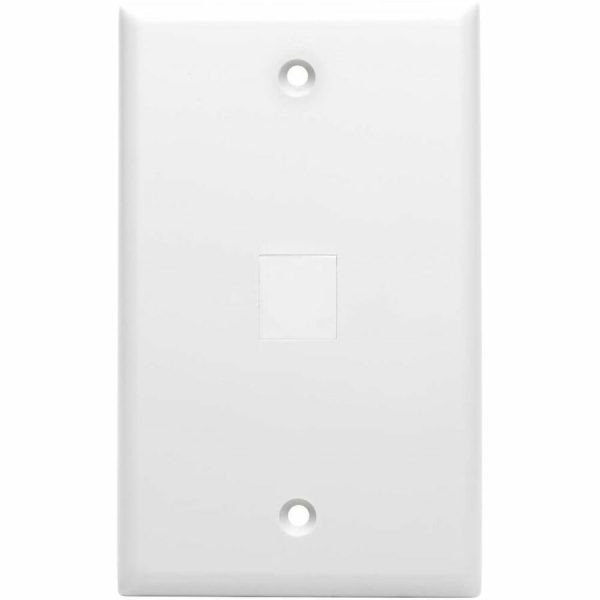 Eaton Tripp Lite Series Snap-In Blank Keystone Jack Insert, White, 10 Pack, TAA - Image 3