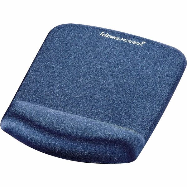 Fellowes® PlushTouch™ Foam Mouse Pad Wrist Support with MICROBAN® - Blue (9287301) - Image 2