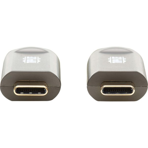 Eaton Tripp Lite Series USB-C AOC Cable (M/M) - USB 3.2 Gen 2 (10 Gbps) Plenum-Rated Fiber Active Optical Cable - Data Only, Black, 20 m (66 ft.) - Image 5
