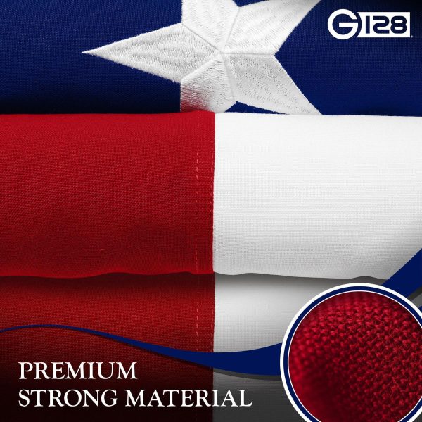 G128 North Carolina State Flag | 1x1.5 Ft | StormFlyer Series Embroidered 220GSM Spun Polyester | Embroidered Design, Indoor/Outdoor, Brass Grommets, Heavy Duty, All Weather - Image 8