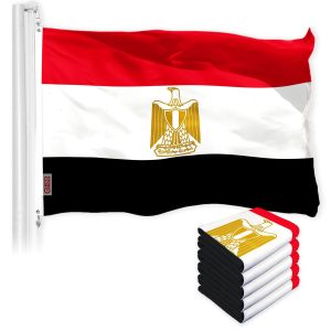 Egypt Egyptian Flag 3x5 Ft 5-Pack 150D Printed Polyester By G128