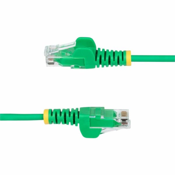 StarTech.com 10ft Green Slim CAT6 Ethernet Cable, Slim Snagless RJ45, UTP, LSZH, 28AWG Bare Copper, Slim Network Patch Cord, Fluke Tested - Image 3
