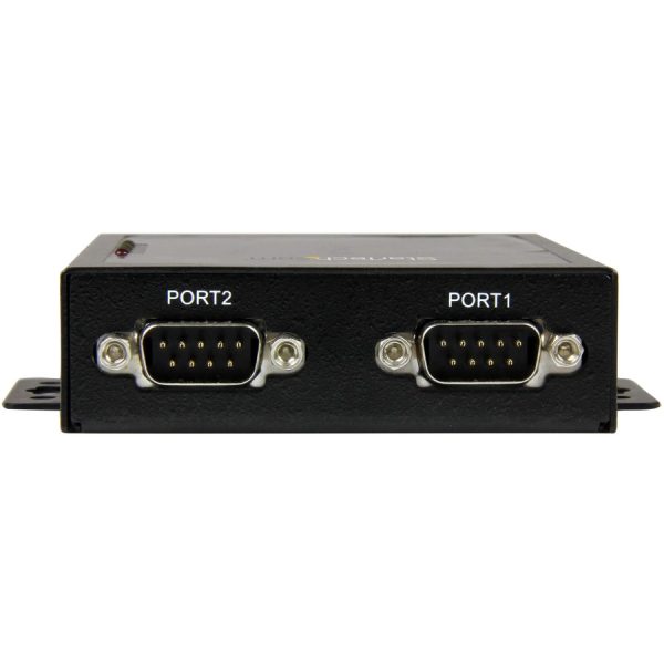 StarTech.com 2 Port Serial-to-IP Ethernet Device Server - RS232 - Metal and Mountable - Serial Device Server - Image 3