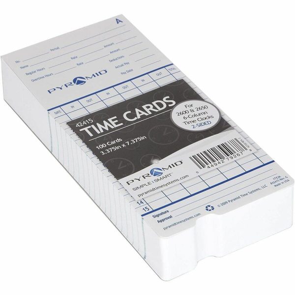 Pyramid Time Systems Time Card - Image 2