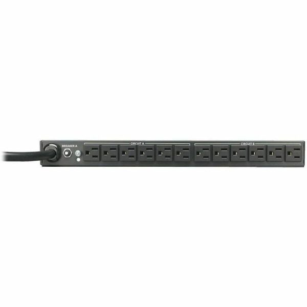 Eaton Tripp Lite Series 2.9kW Single-Phase 120V Basic PDU, 24 NEMA 5-15R Outlets, NEMA L5-30P Input, 15 ft. (4.57 m) Cord, 1U Rack-Mount - Image 3