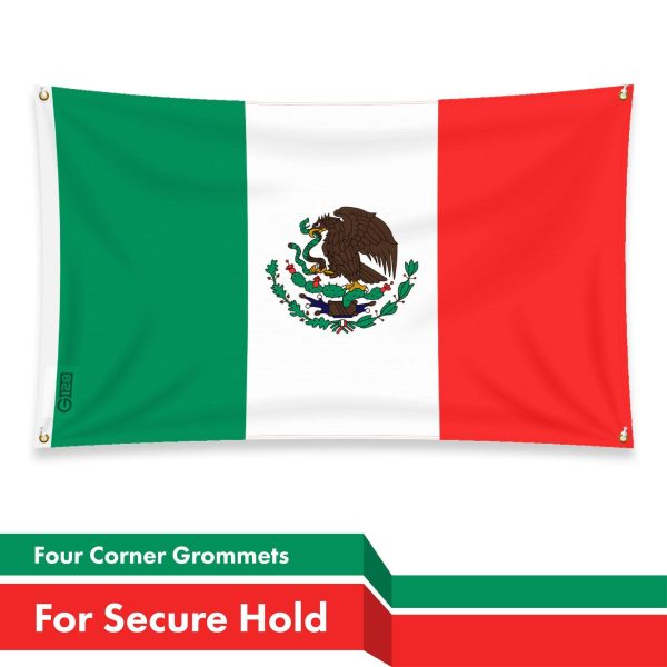 G128 10 Pack: Mexico Mexican Flag | 3x5 Ft | LiteWeave Pro Series Printed 150D Polyester, 4 Corner Brass Grommets | Country Flag, Vibrant Colors, Perfect For Balcony, More Durable Than 100D 75D Poly - Image 7