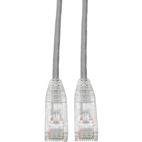 Eaton Tripp Lite Series Cat6 Gigabit Snagless Slim UTP Ethernet Cable (RJ45 M/M), PoE, Gray, 6 ft. (1.83 m)