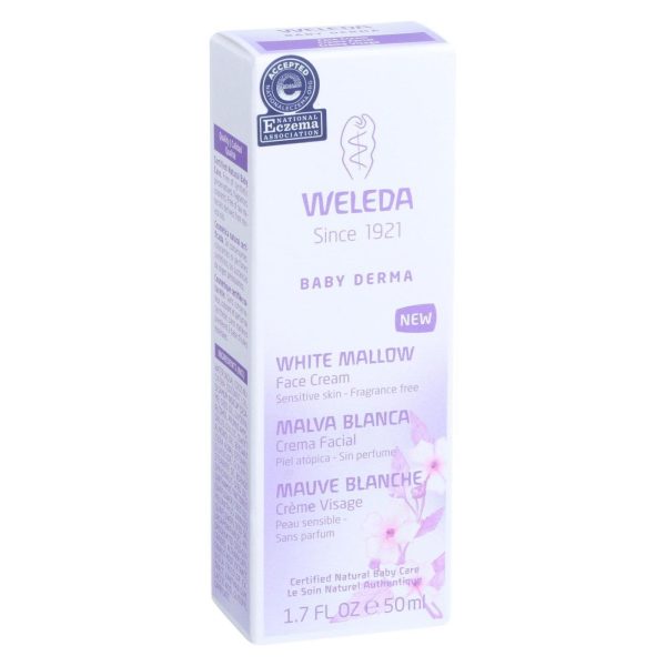 Weleda Face Cream - Baby Derma - White Mallow - 1.7 oz - Image 2