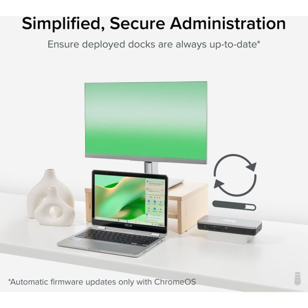 Plugable Dual 4K USB-C Chromebook Docking Station, Google Certified Chromebook Compatible, 60W Driverless Charging Dock - Image 5